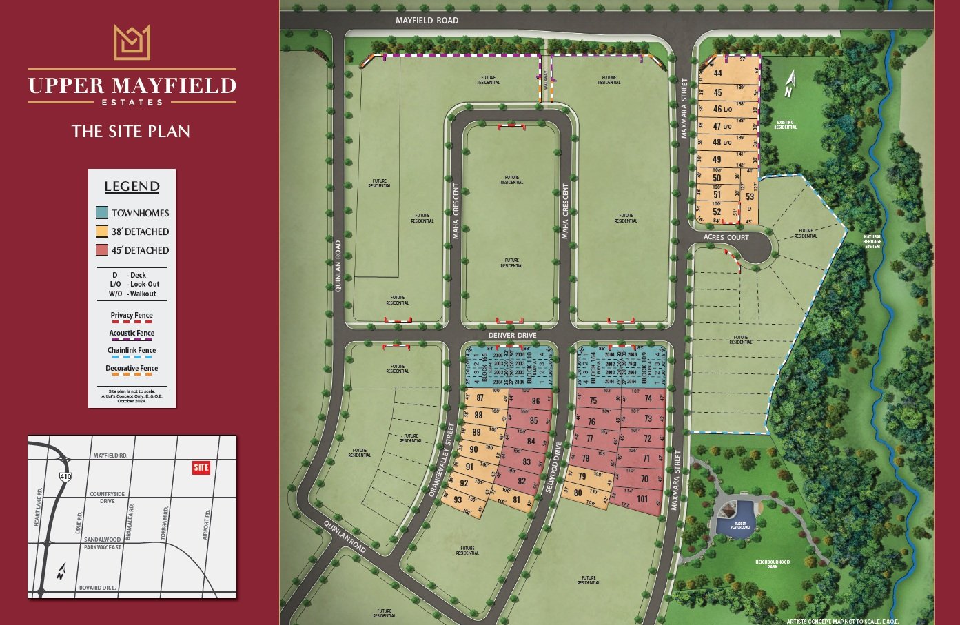 Site Plan - Upper Mayfield Estates